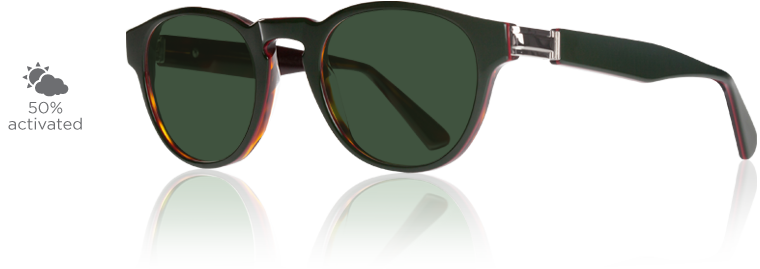 essilor transitions graphite green eyeglass lens